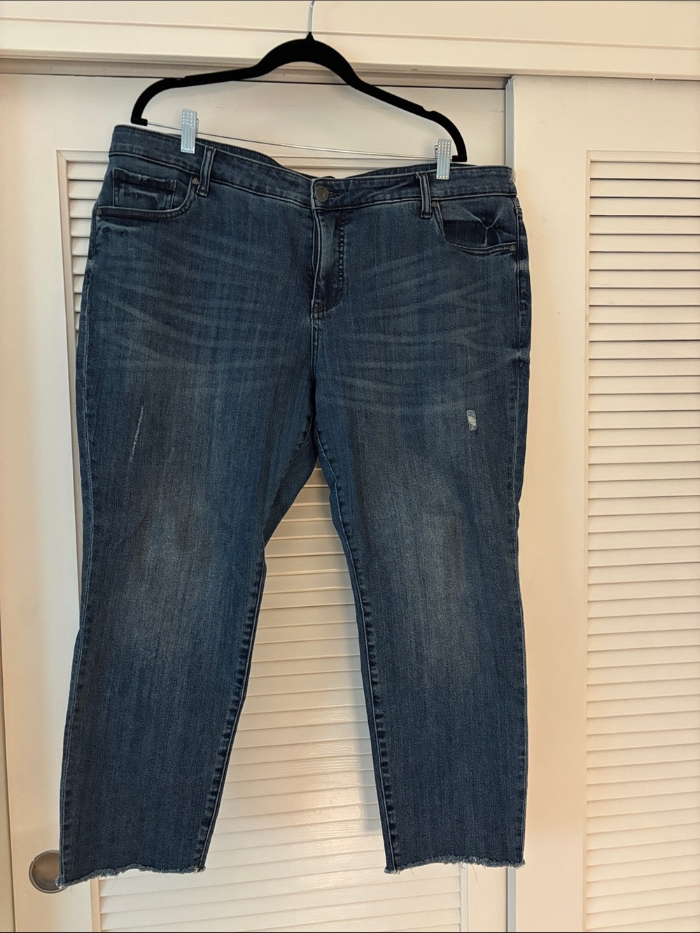 Kut from the Kloth Dark Blue Ankle Straight Jeans